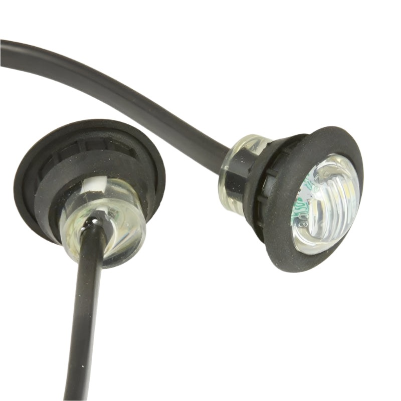 Micro 28mm White Front Marker / Side Light Pair