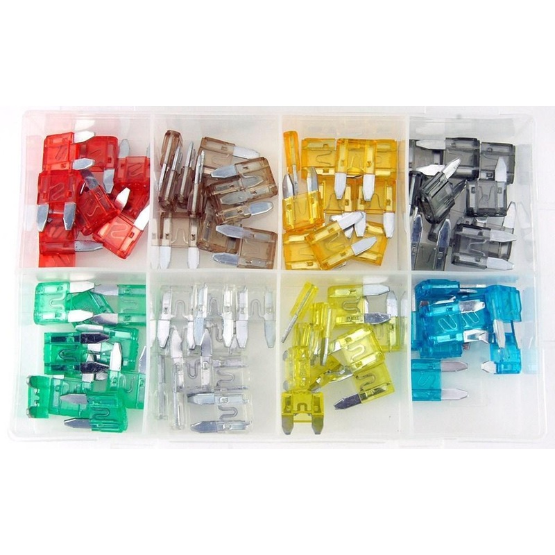 Mini Blade Fuse Selection Pack of 80