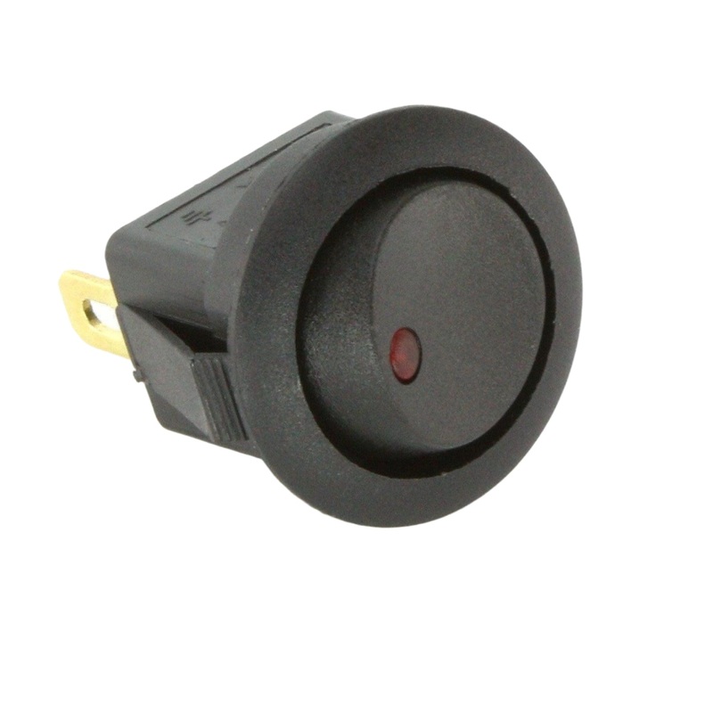 Mini Rocker Switch Illuminated Red