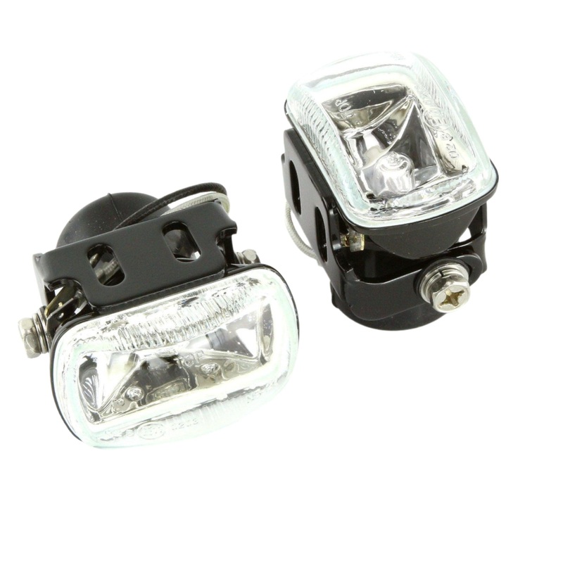 Miniature Fog Lamps Rectangular 60mm Pair
