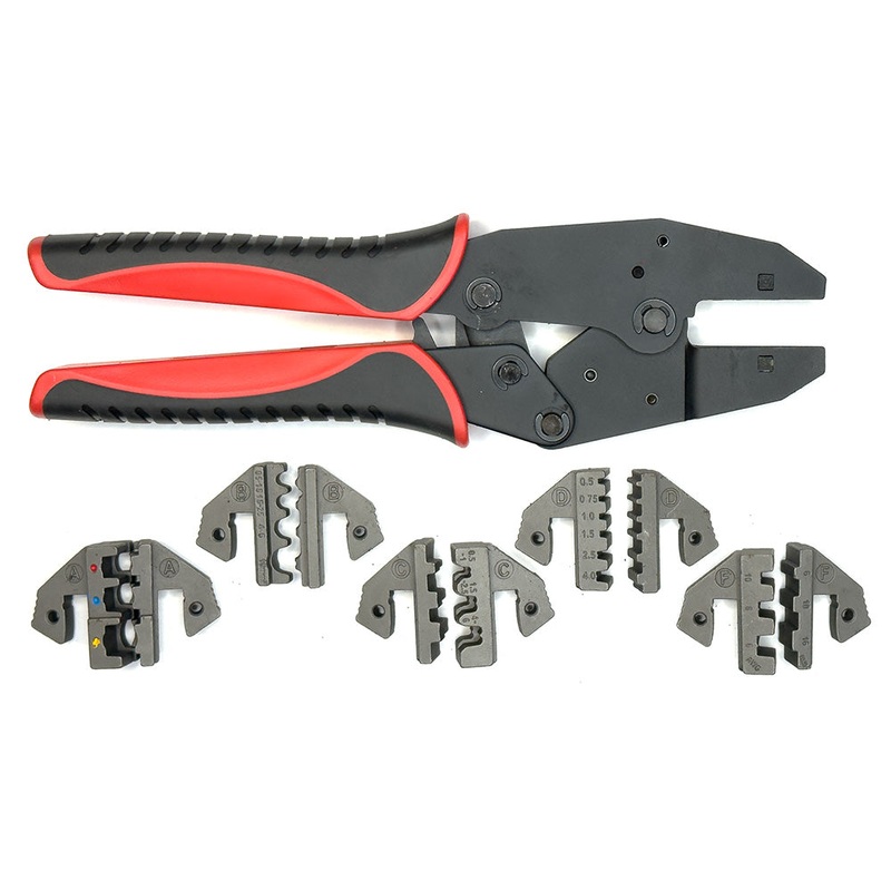 Multi-Jaw Crimping Tool Kit With Case