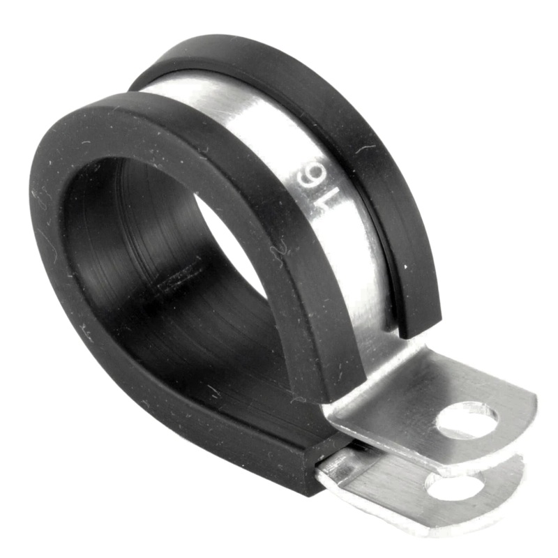 Natural Aluminium P-Clip 25mm