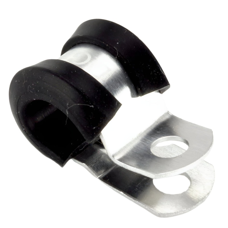 Natural Aluminium P-Clip 9.5mm