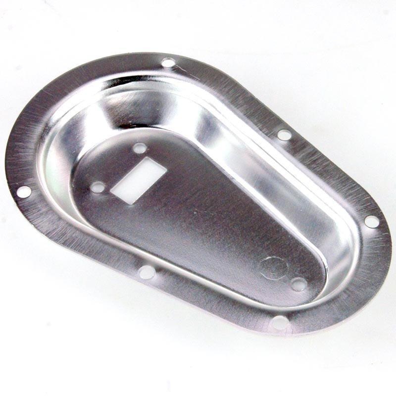 Natural Aluminium Recess Mounting Plates Pair for Sliding Retained Pin Bonnet Pin Kit