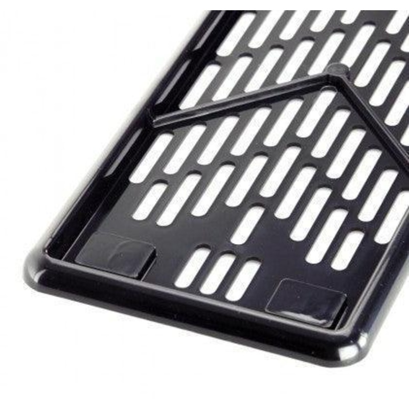 Number Plate Surround Black Plastic
