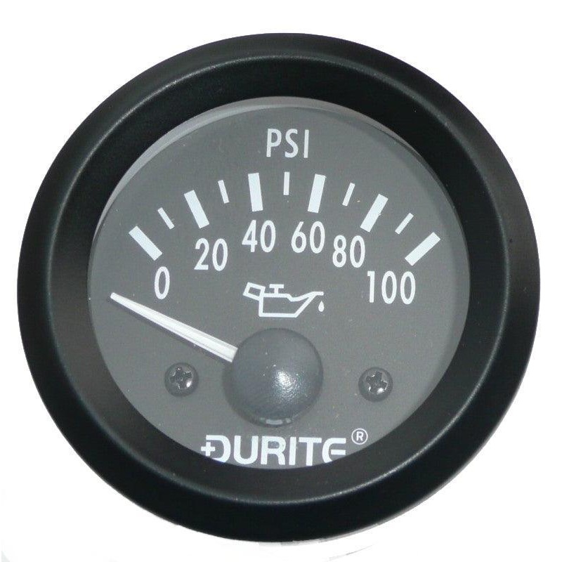 Oil Pressure Gauge 57mm Black
