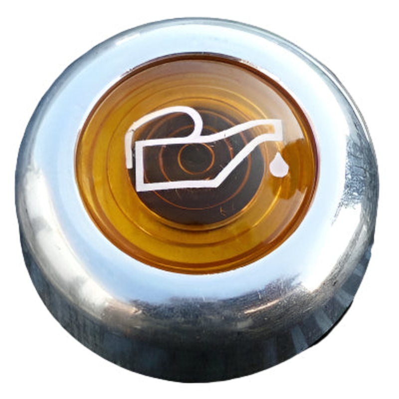 Oil Warning Light Large Aluminium Bezel