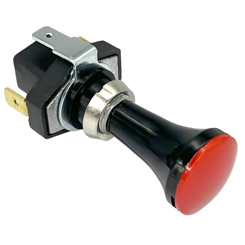 ON-OFF Illuminated Push-Pull Switch RED