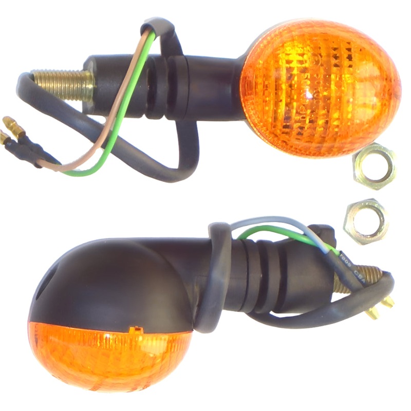Oval Amber Stalk Indicators 95mm