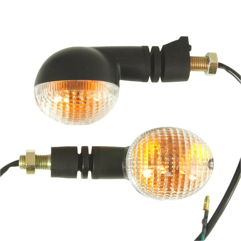 Oval Clear Lens Stalk Indicators 95mm