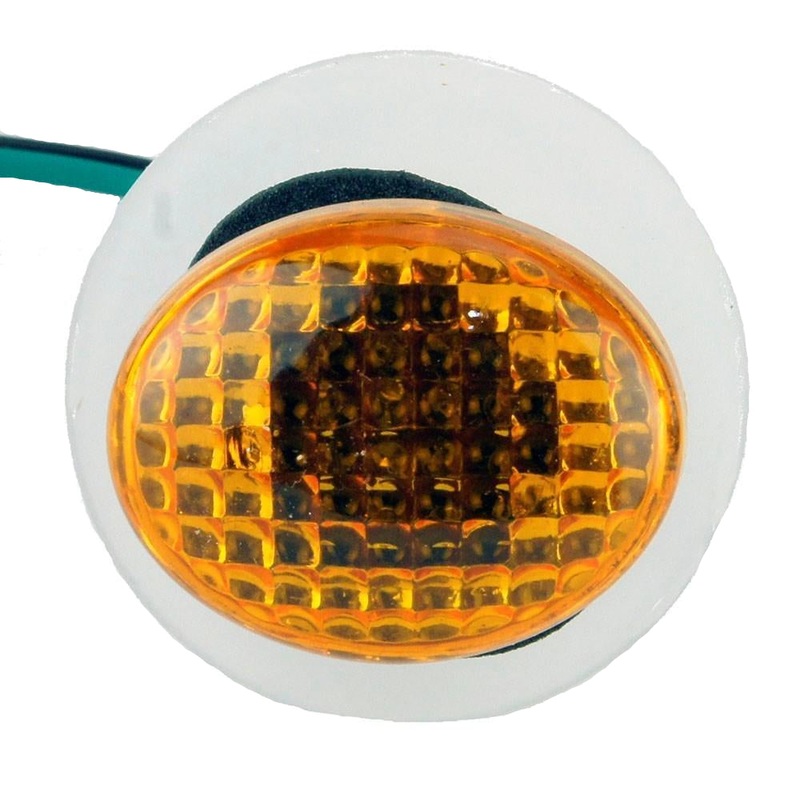 Oval Indicators/Side Repeaters 37mm x 29mm AMBER