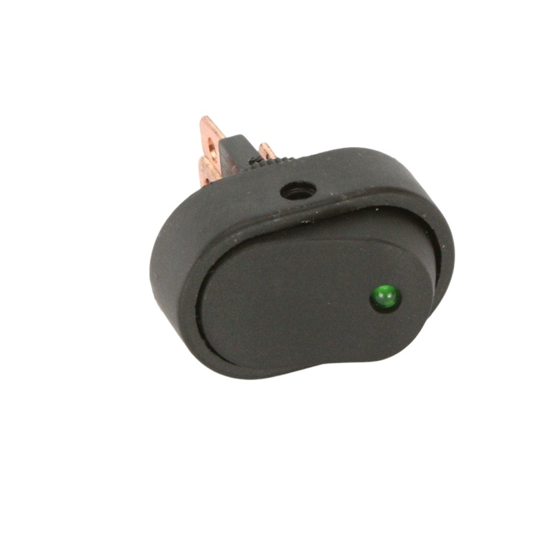 Oval Rocker Switch Green