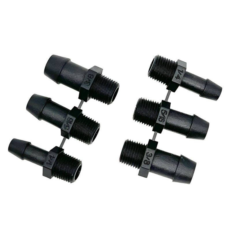 Plastic Hosetail Set 1/8" NPT