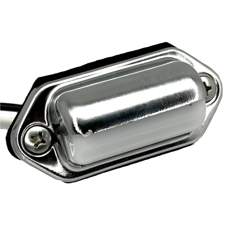 Plated Brass Rear Number Plate / Interior Light