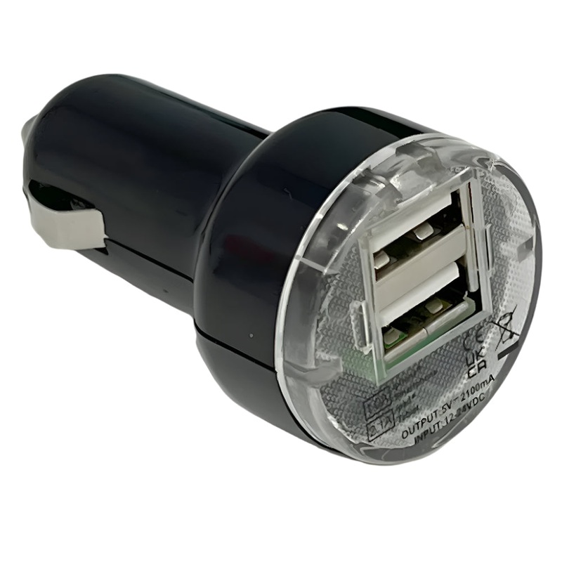 Plug In Illuminated Twin USB Charging Socket