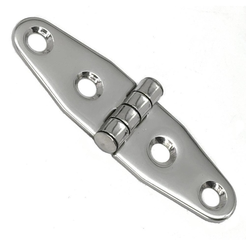Polished Stainless Steel Hinge 2 Hole 101mm