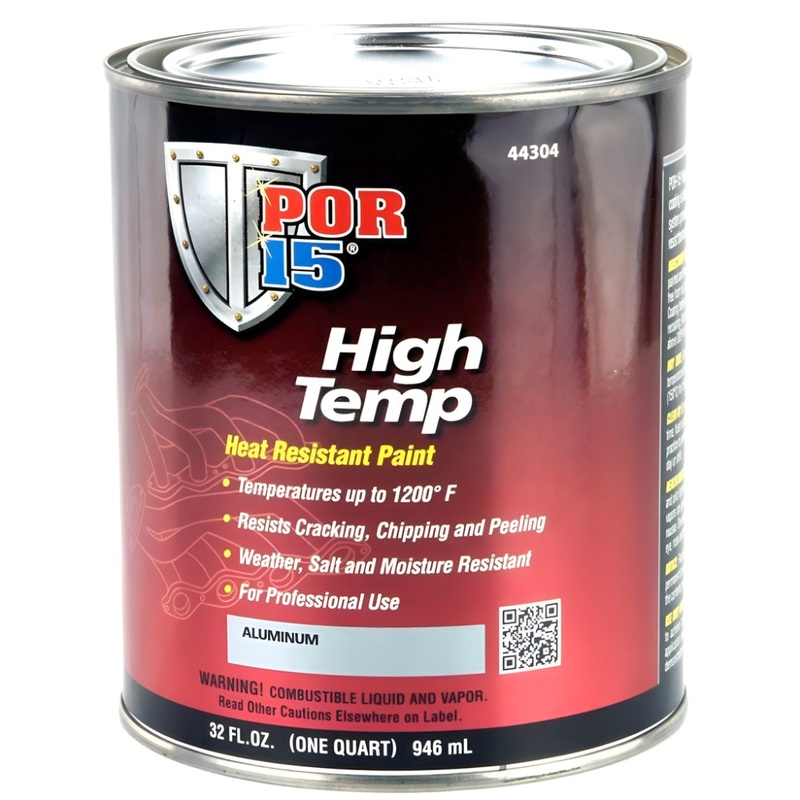 POR15 High Temperature Brush On Paint Aluminium 946ml