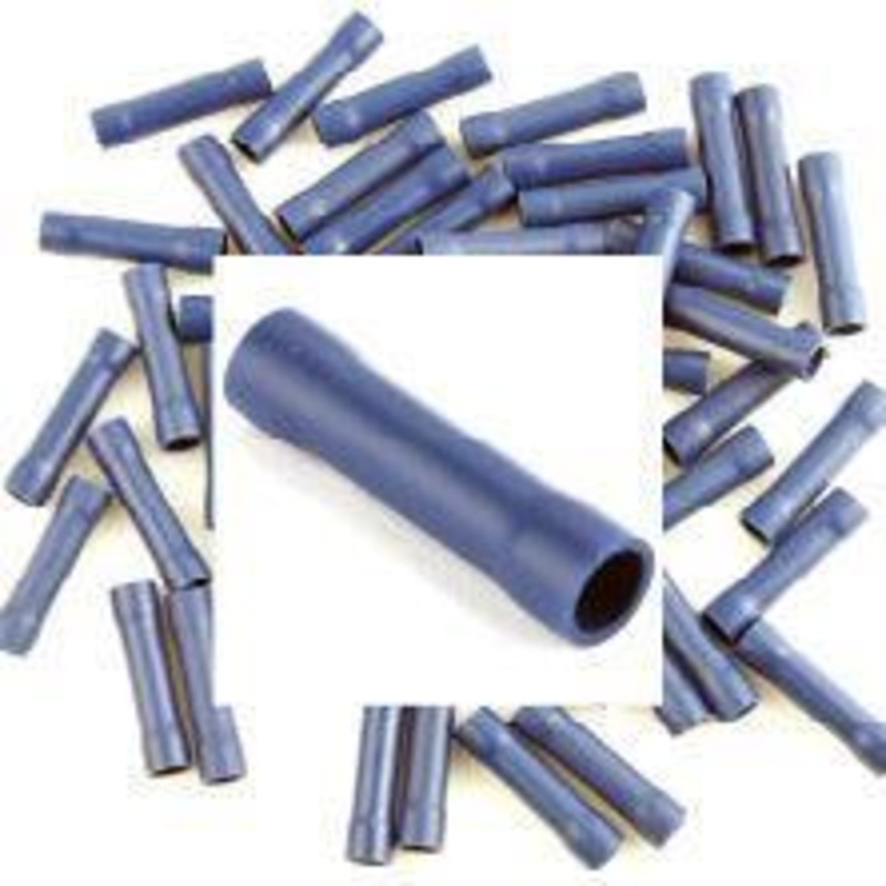 Pre Insulated Blue Crimp Joiner. Pack of 50