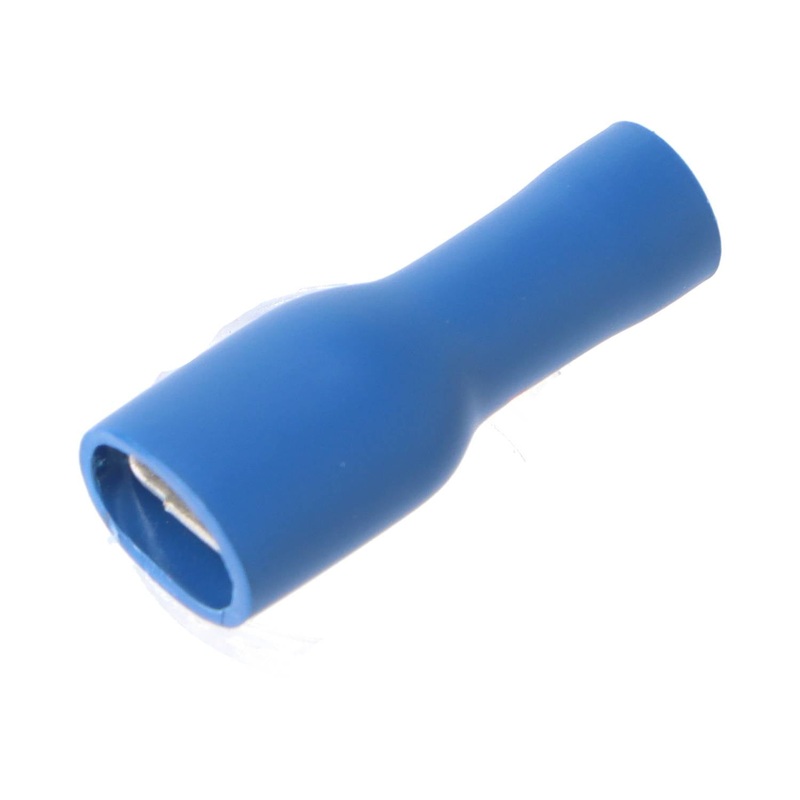 Pre Insulated Blue Female Spade 1/4". Pack of 50