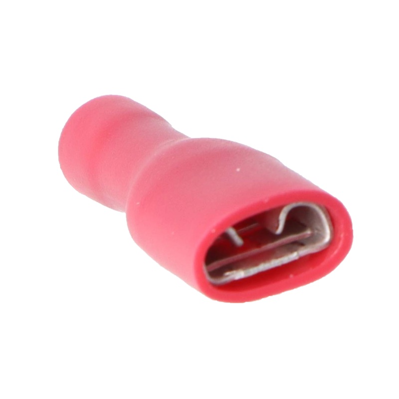 Pre Insulated Red Female Spade 1/4". Pack of 50