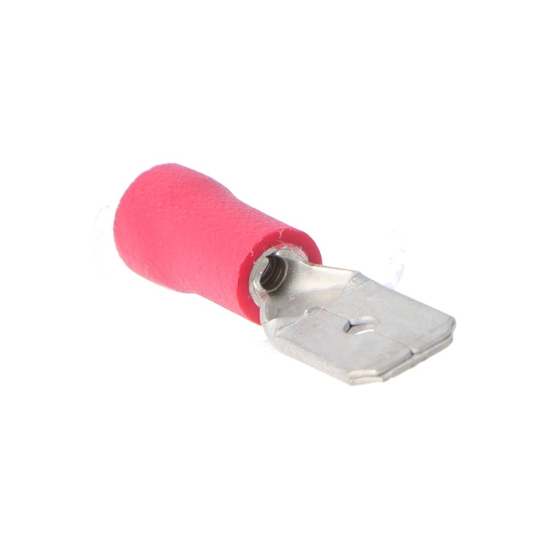 Pre Insulated Red Male Spade. Pack of 50