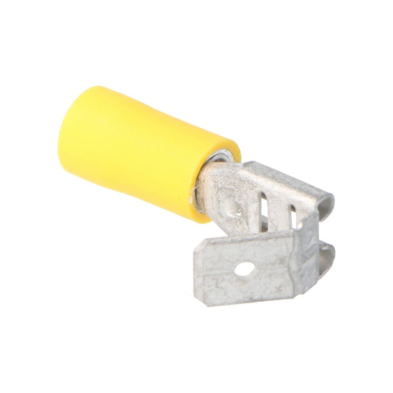 Pre Insulated Yellow Female/Male Piggy-back Spade. Pack of 50