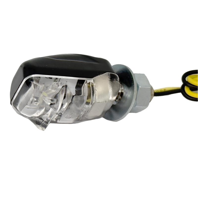 Prismatic LED Number Plate Lamp Black Case 29mm