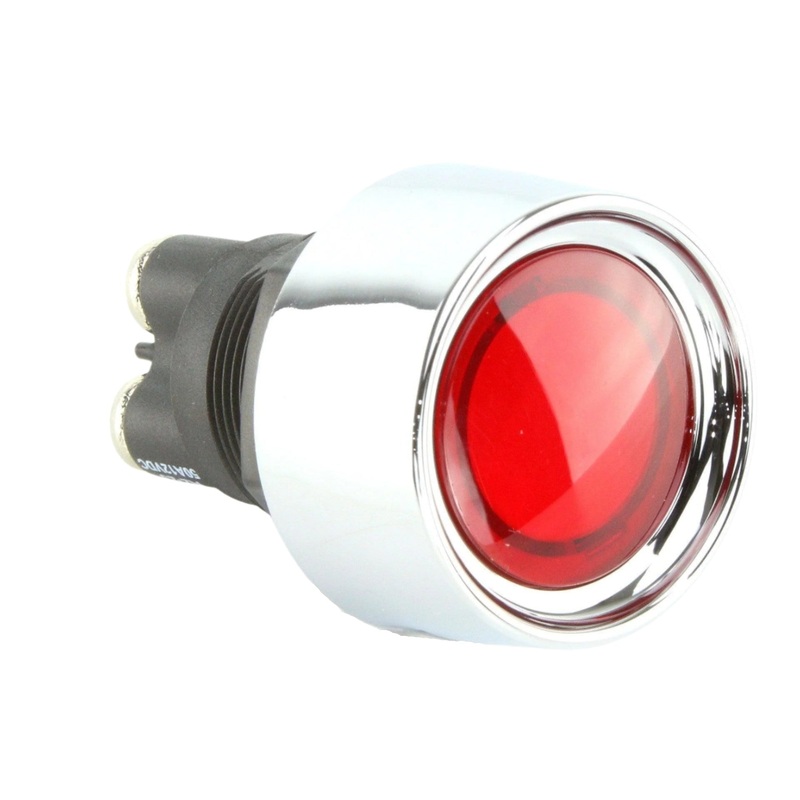 Push Button Chrome Illuminated