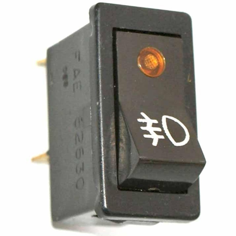 Rear Fog Rocker Switch Rectangular With Amber Warning Light