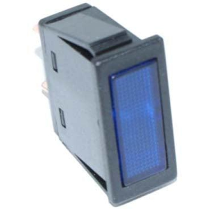 Rectangular Warning Light Blue