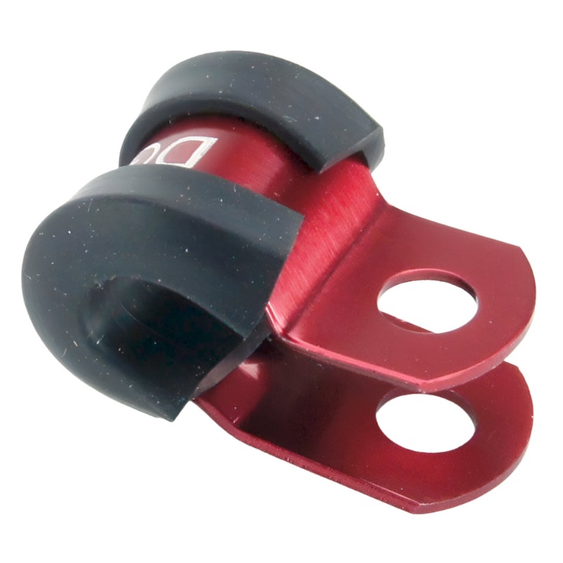 Red Aluminium P-Clip 5mm