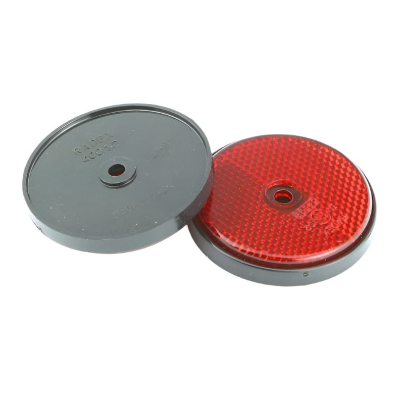 Red Rear Reflectors 60mm Round