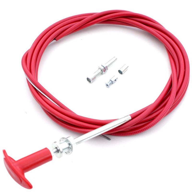 Red T Handle Cable 4m With Adjusters