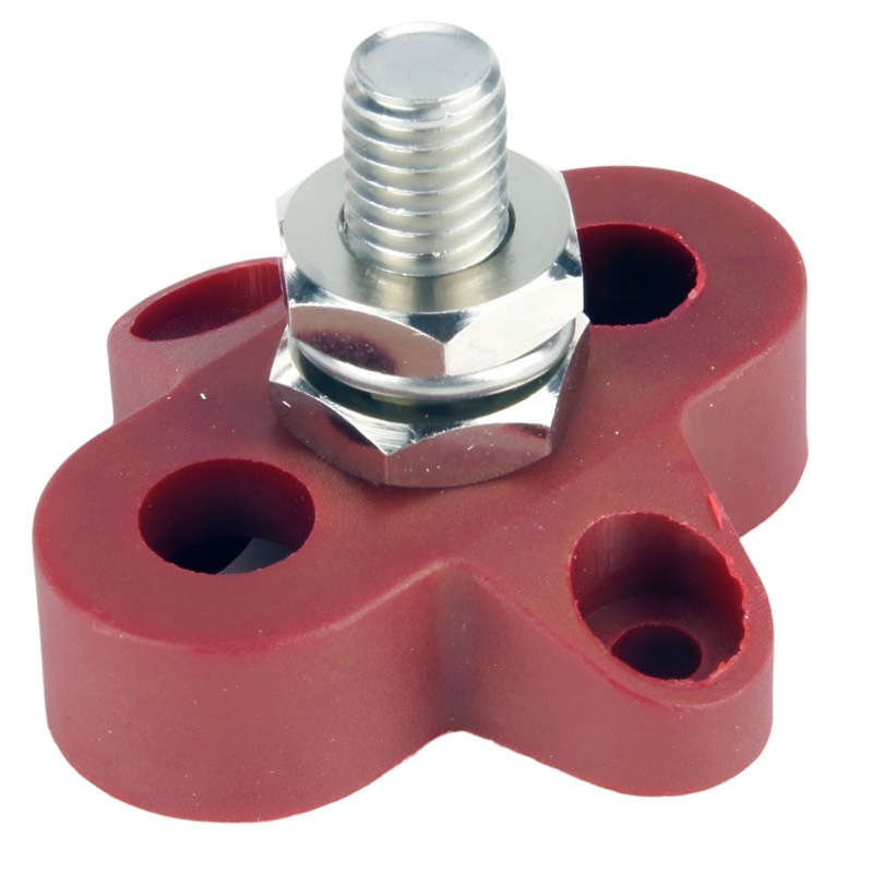 Red Single Electrical Connector Post