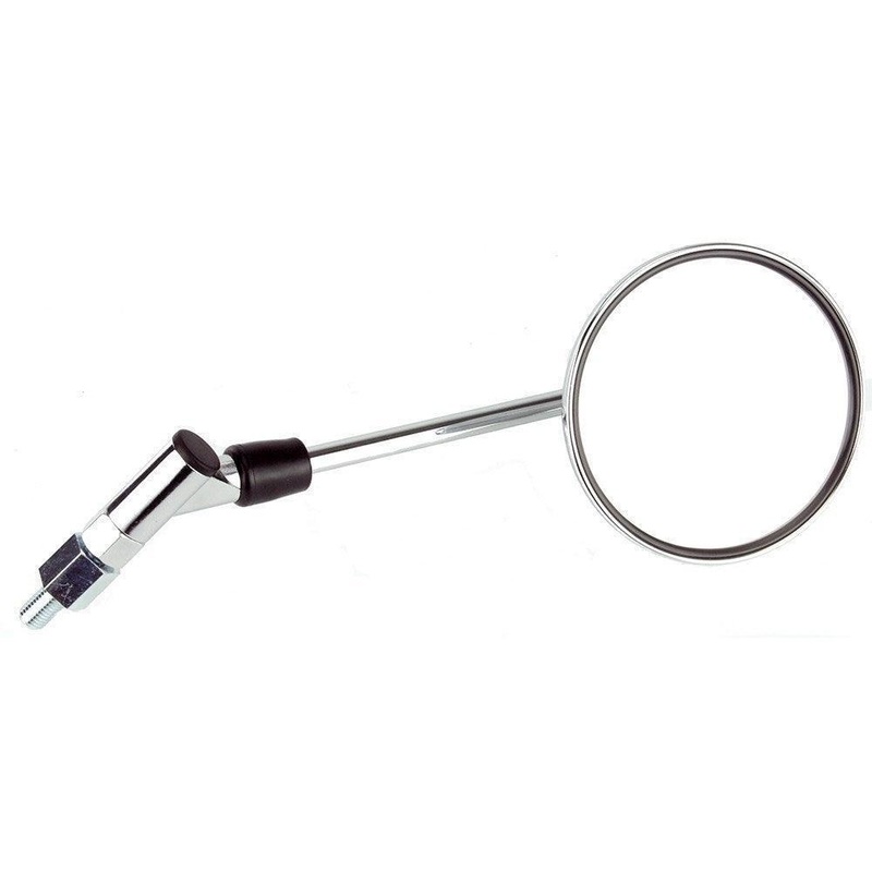 Round Chrome Mirrors With Post Mount