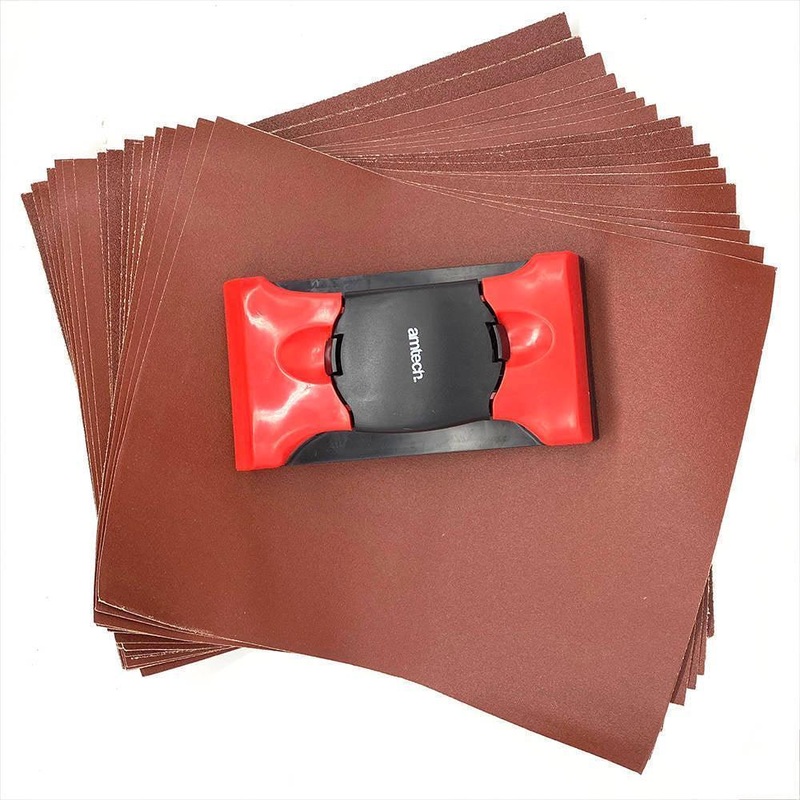 Sanding Kit With Block And Paper