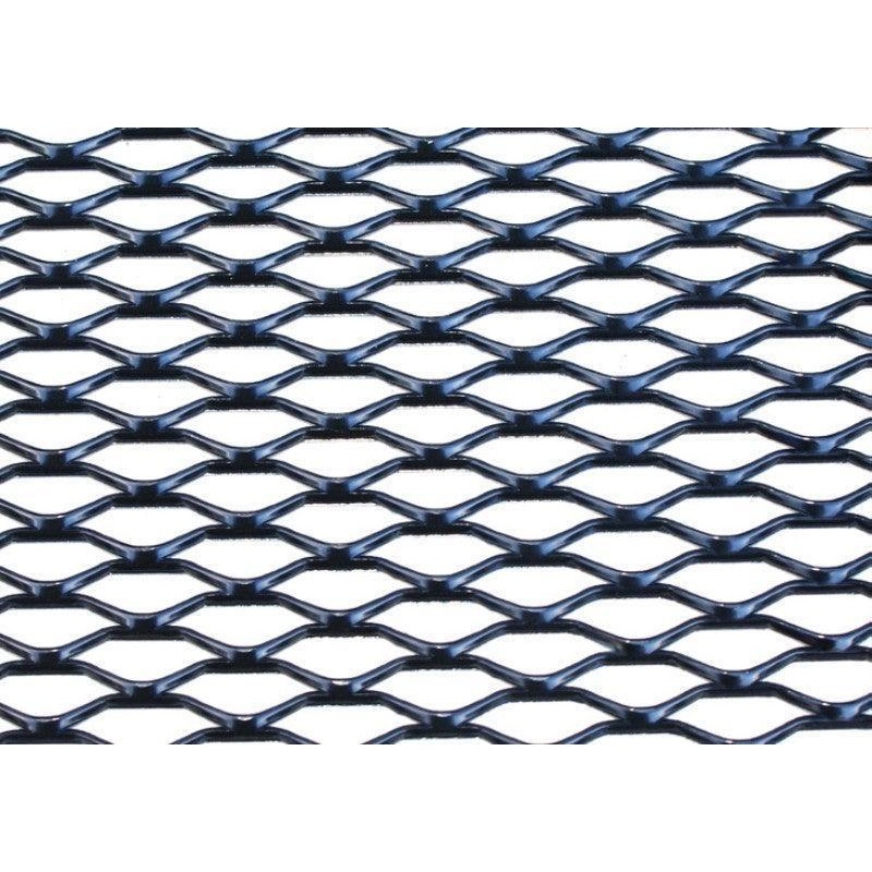 Satin Black Anodised Expanded Aluminium Mesh 1000 x 330mm