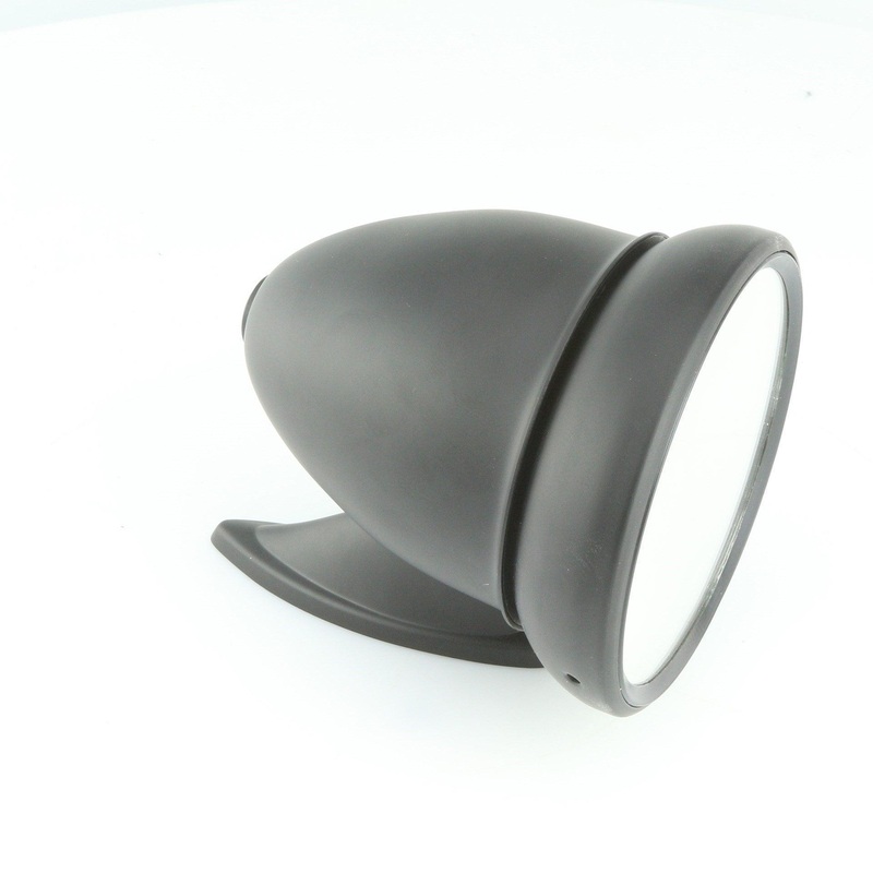 Satin Black Classic Bullet Mirror 100mm