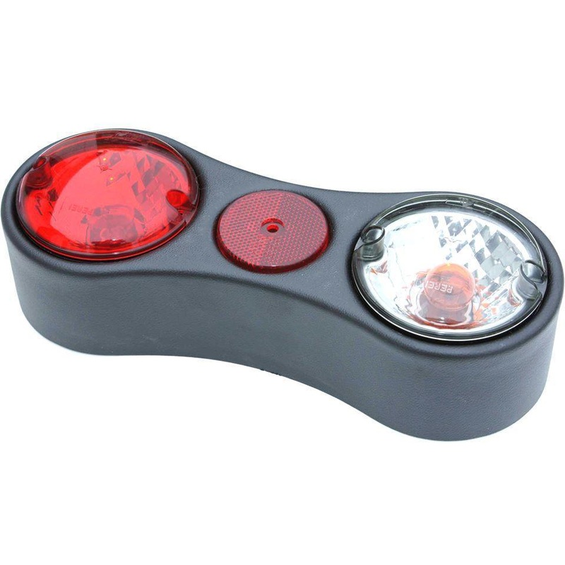 Satin Black Twin Lamp Housing 295mm