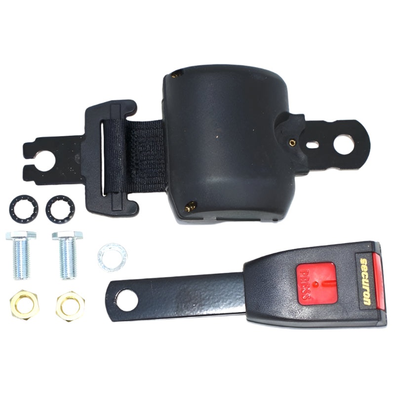 Securon ***Retractable*** Lap Belt Black