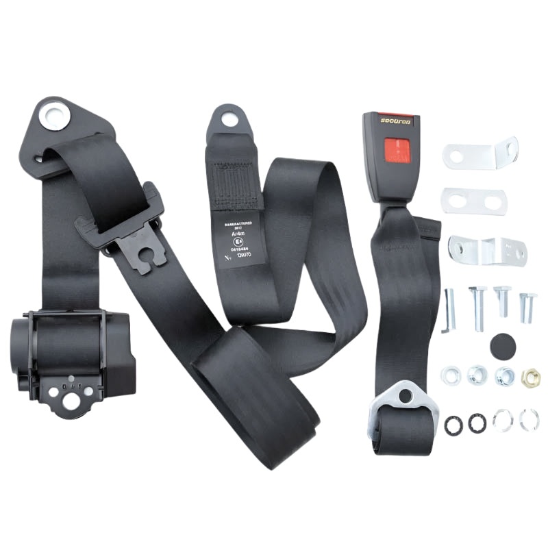 Securon Retractable Seat Belt with Webbing Buckle