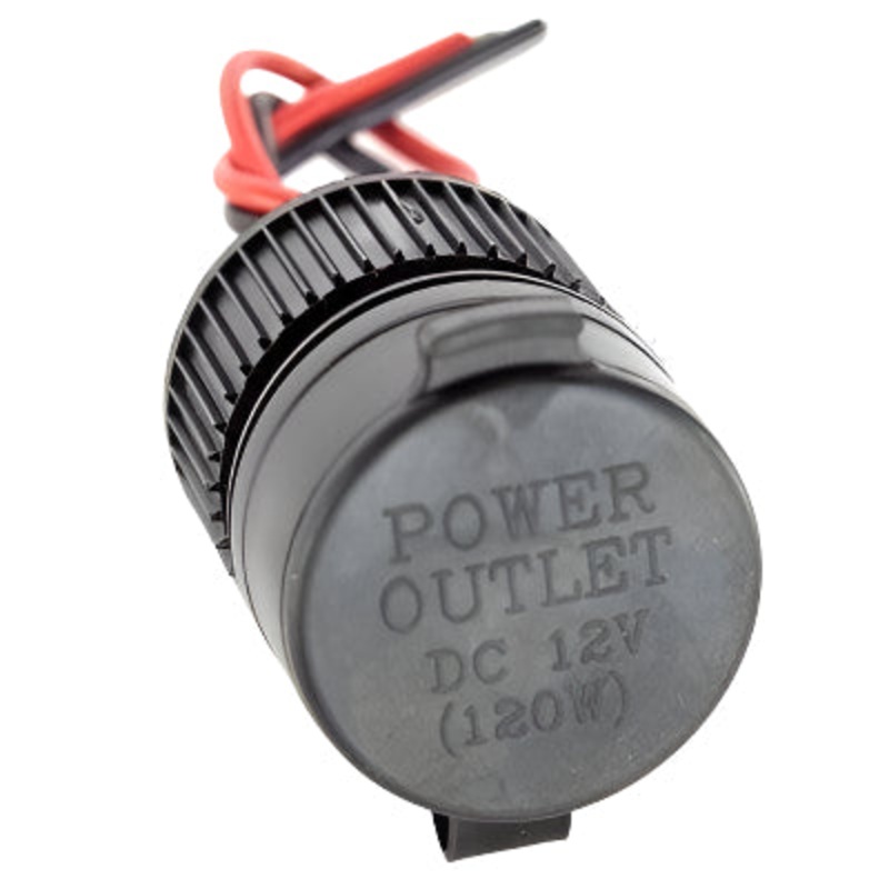 Shower Proof Power Socket Black