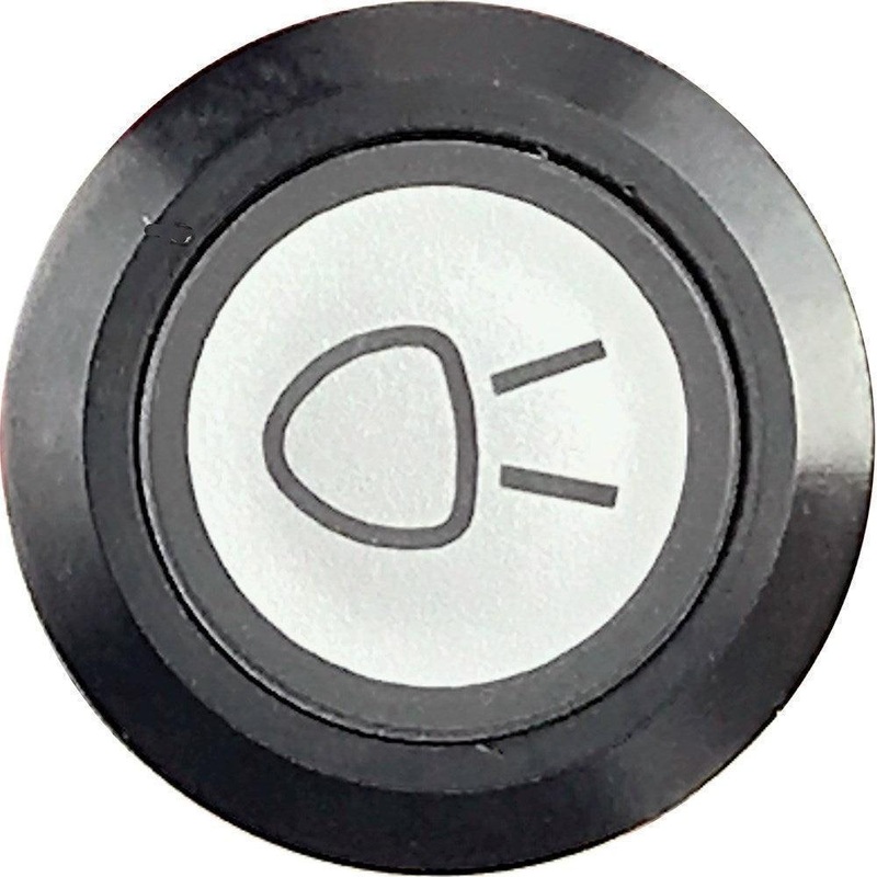 Side Light Switch Illuminated Black Bezel