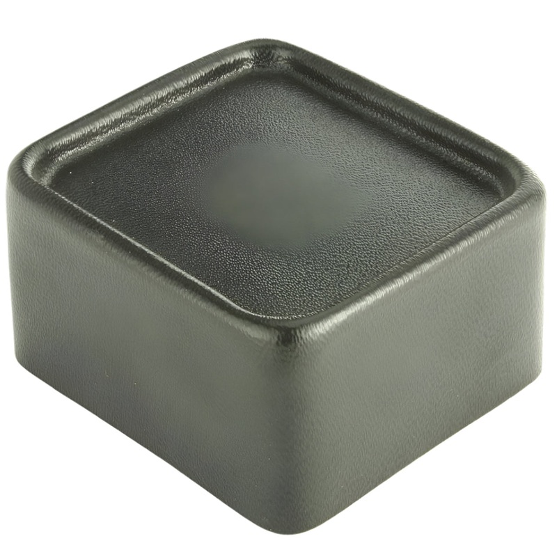 Single Rectangular Lamp Housing Black 102mm