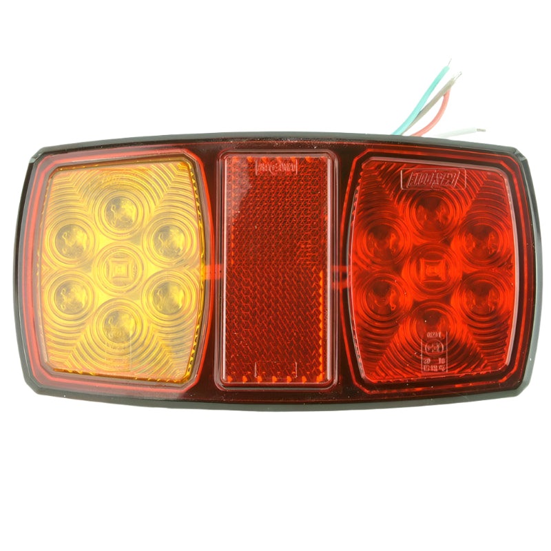 Slimline LED Rectangular All-In-One Rear Lamp With Built-In Reflector 150mm