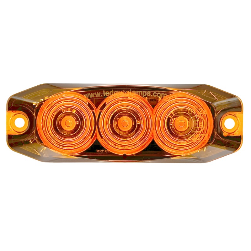 Slimline Mini LED AMBER Indicator Lamp