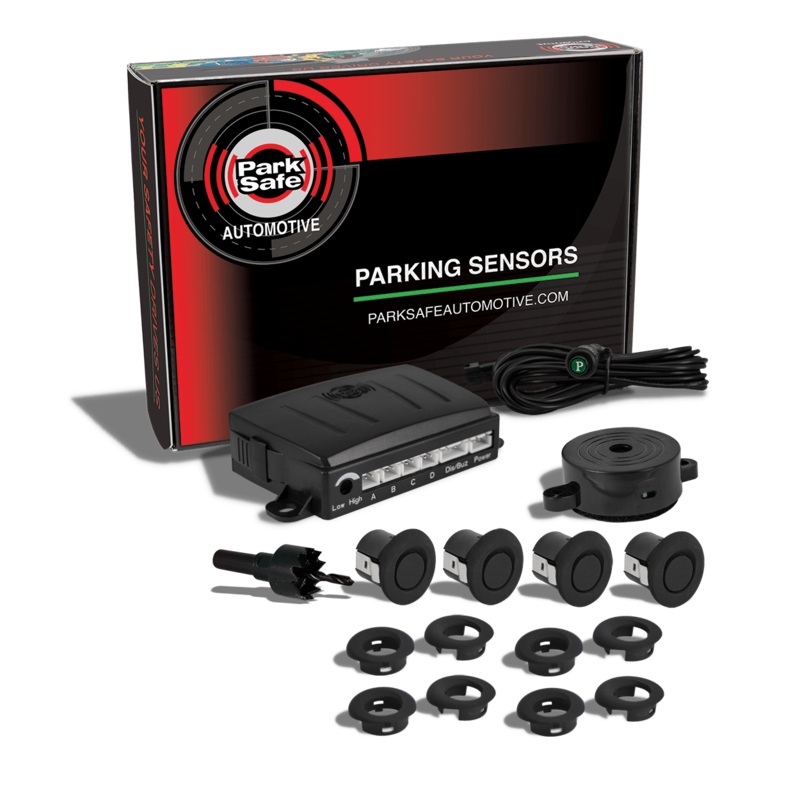 4 Sensor Front Kit with Angled Collars | Black Gloss | Display