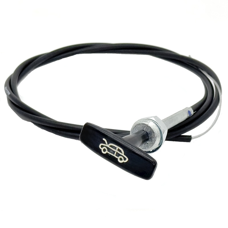 Black Outer T Handle Bonnet Release Cable 1.5 Metre
