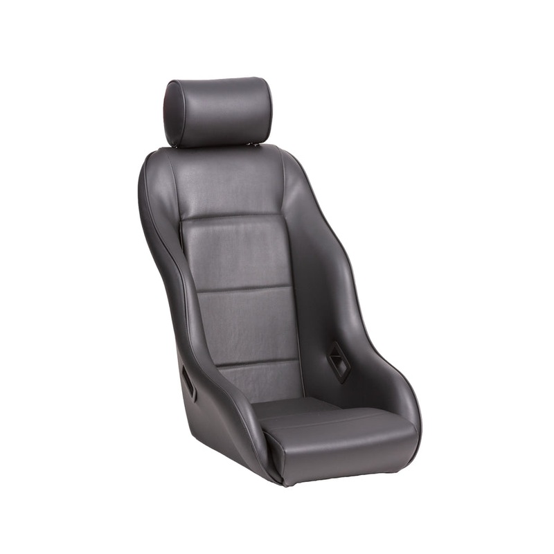 Cobra Classic RSR Seat Black Vinyl/ Black Piping