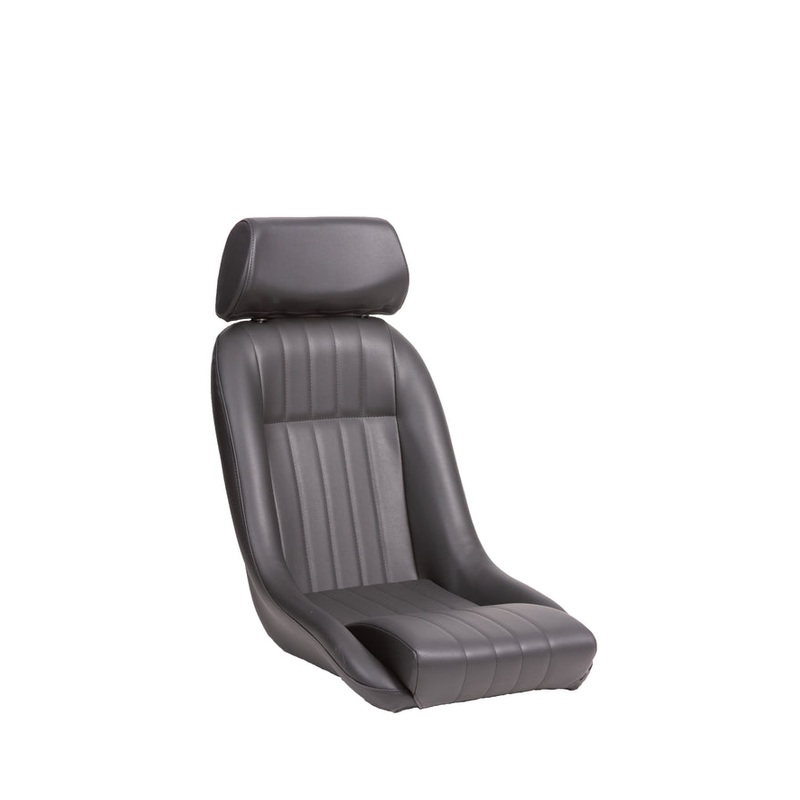 Cobra Cub Car Seat Black Vinyl All Over Cub Seat with Headrest